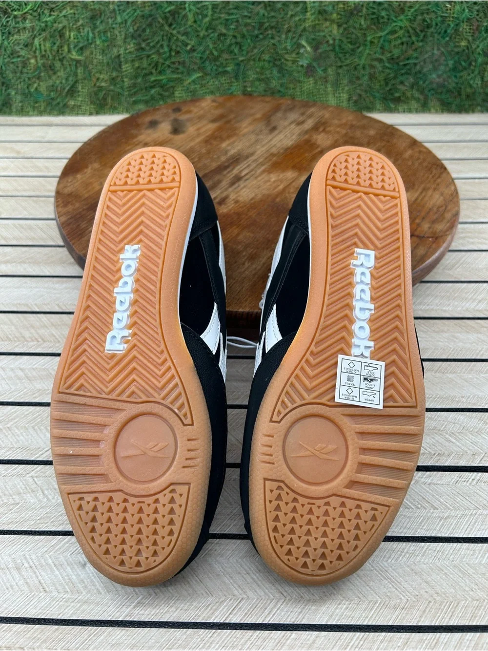 Reebok Black and white Mary Jane sneakers